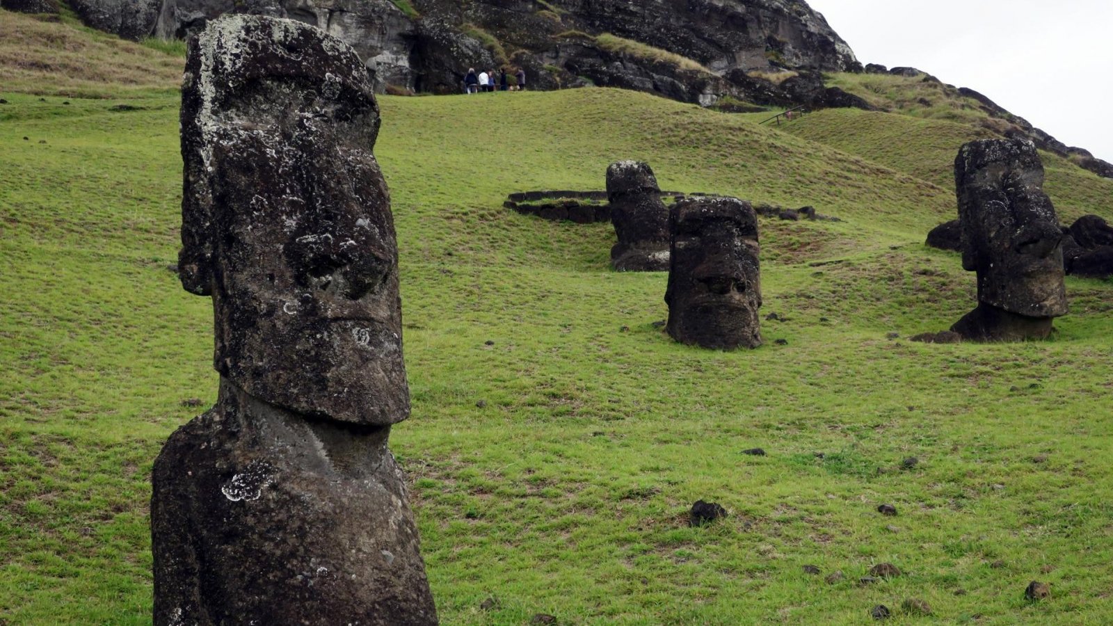 Moais en Rapa Nui