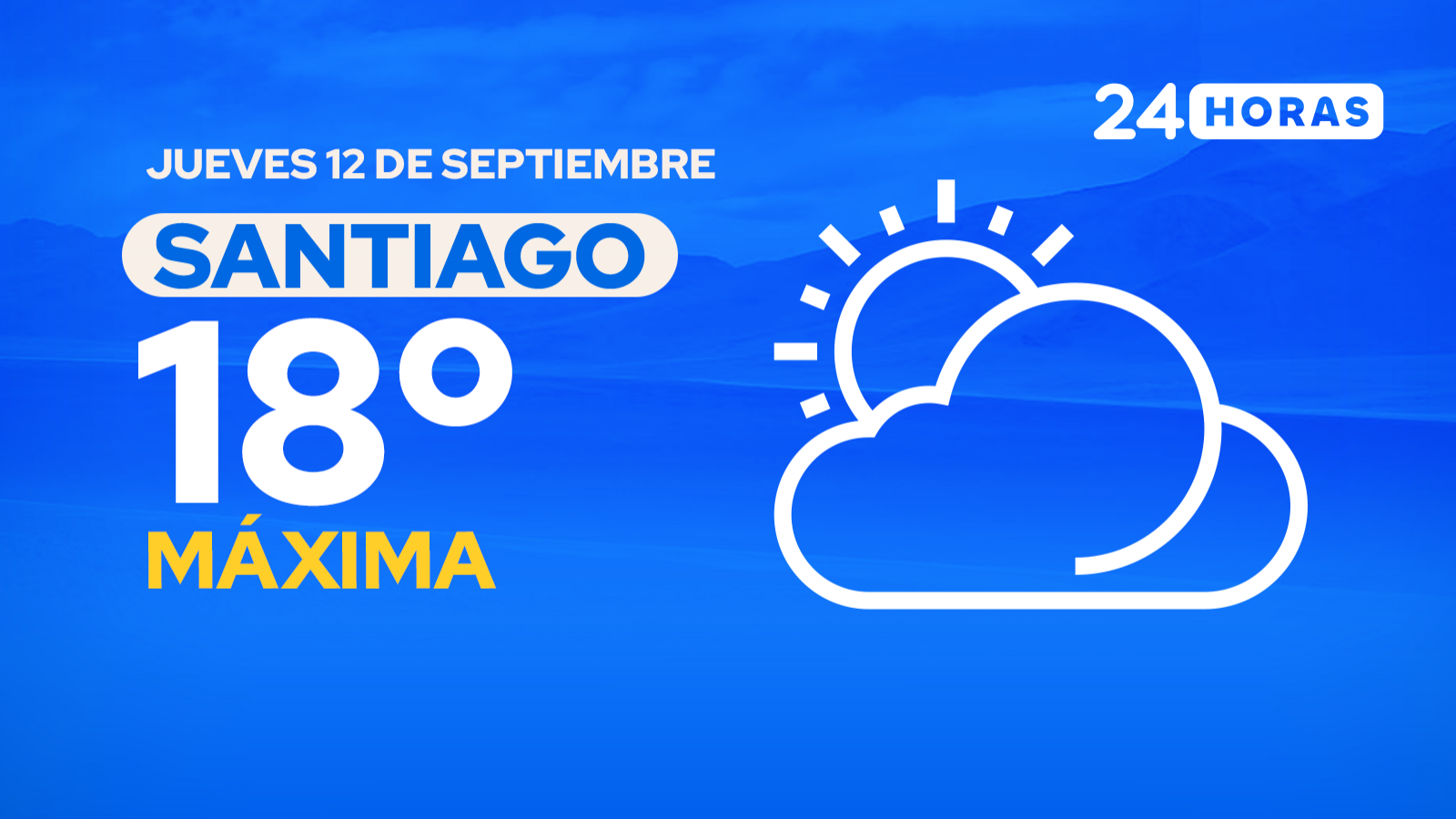 El tiempo en Santiago: jueves 12 de septiembre de 2024