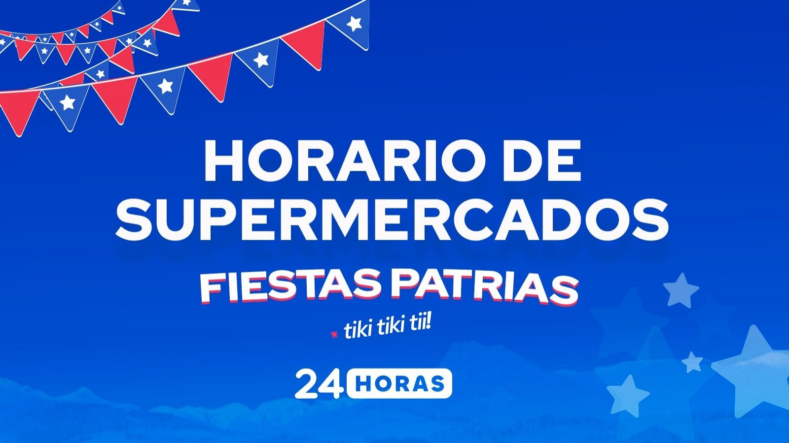 Horarios supermercados Fiestas Patrias 2025