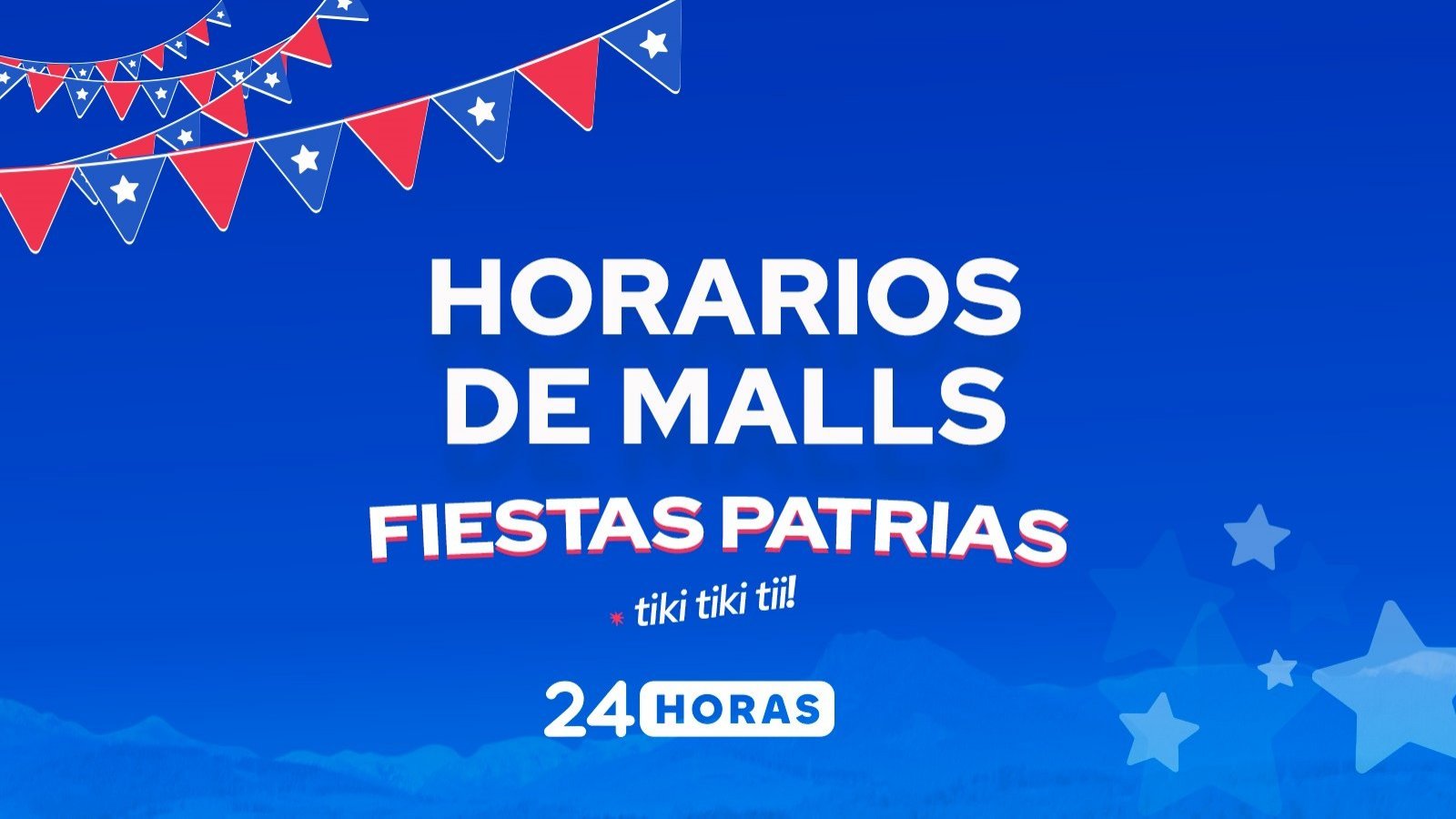 Horarios malls en Fiestas Patrias