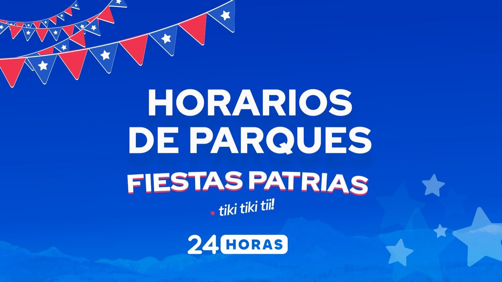 Horarios de parques en Fiestas Patrias