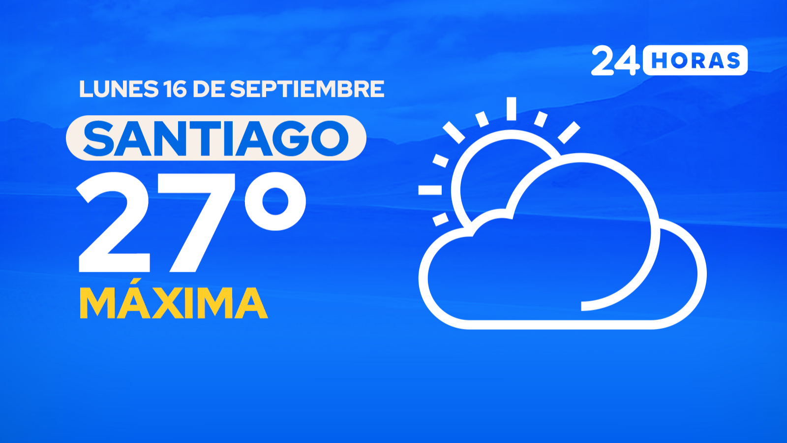 El tiempo en Santiago: lunes 16 de septiembre de 2024