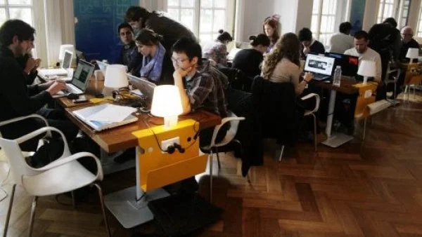 Imagen de archivo mostrando a emprendedores 