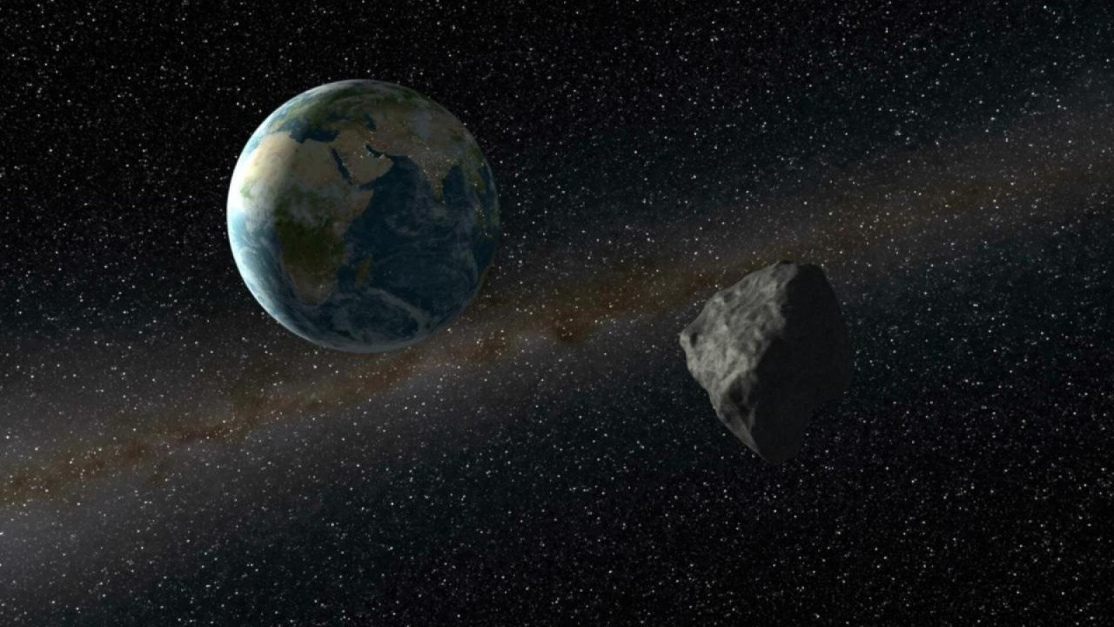 Asteroide llegando a la Tierra