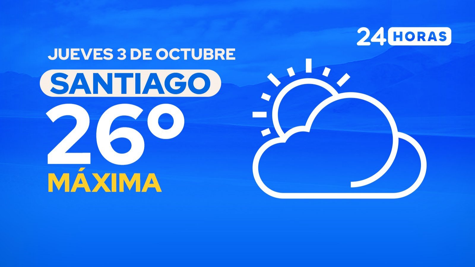 El tiempo en Santiago: jueves 3 de octubre de 2024