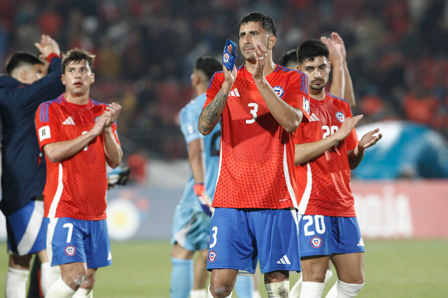 Jugadores de la Selección Chilena