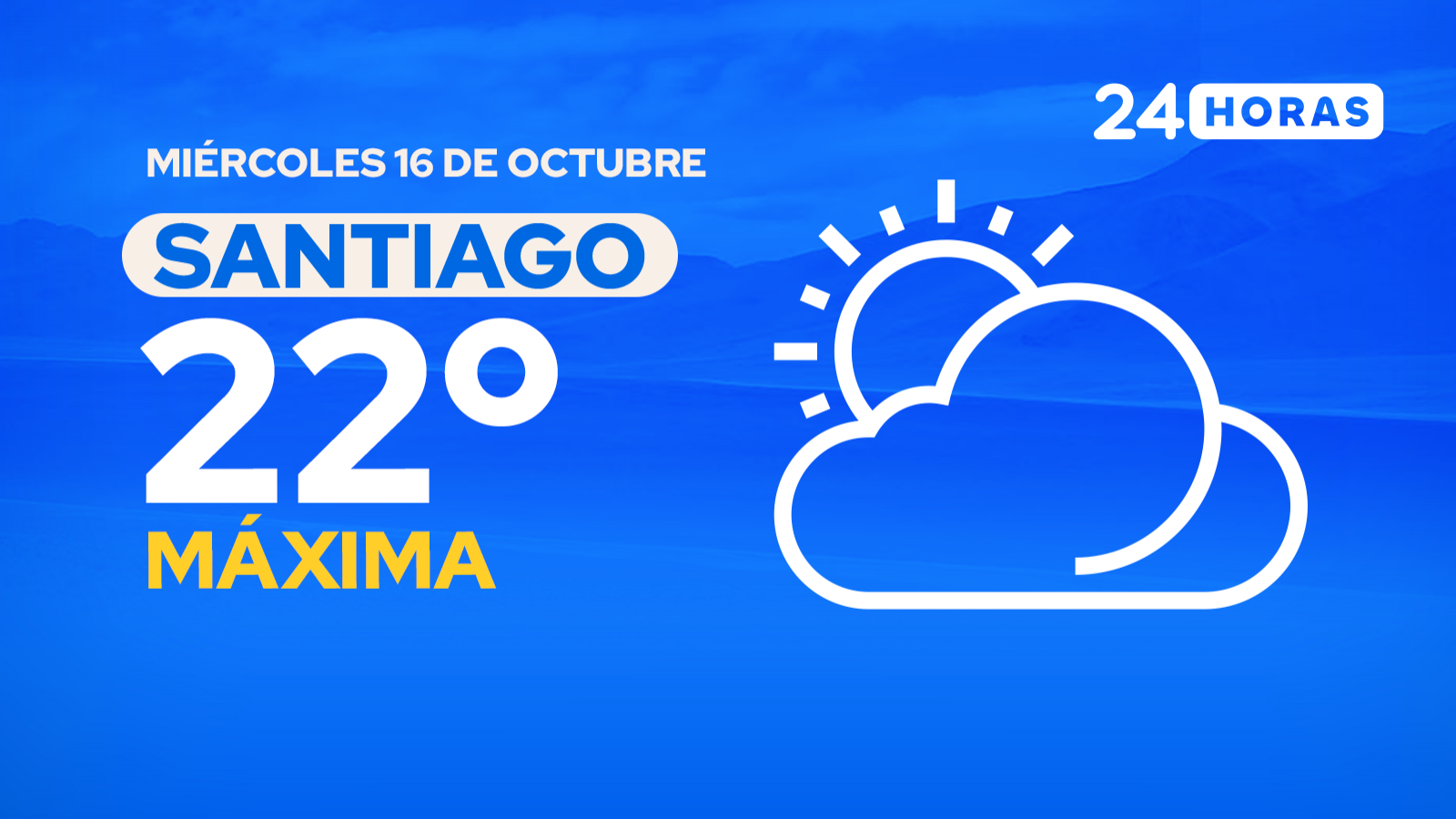 El tiempo en Santiago: miércoles 16 de octubre de 2024