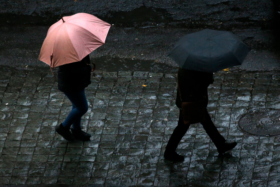 Lluvia en santiago