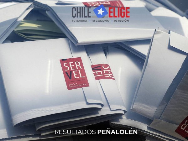 Elecciones 2024: resultados de alcalde en Peñalolén