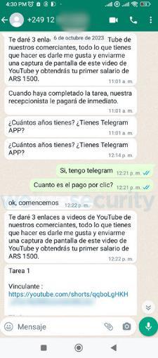 Youtube estafa