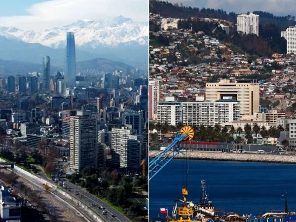 Ciudades de Chile donde viven los 