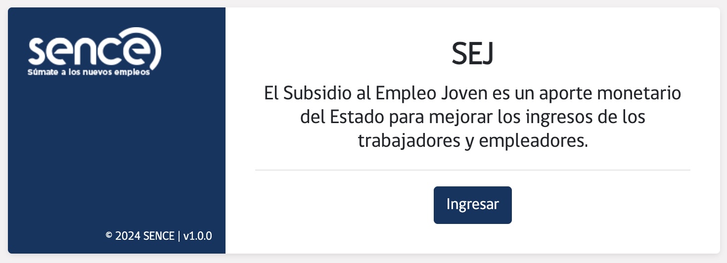 Consultar Subsidio Empleo Joven