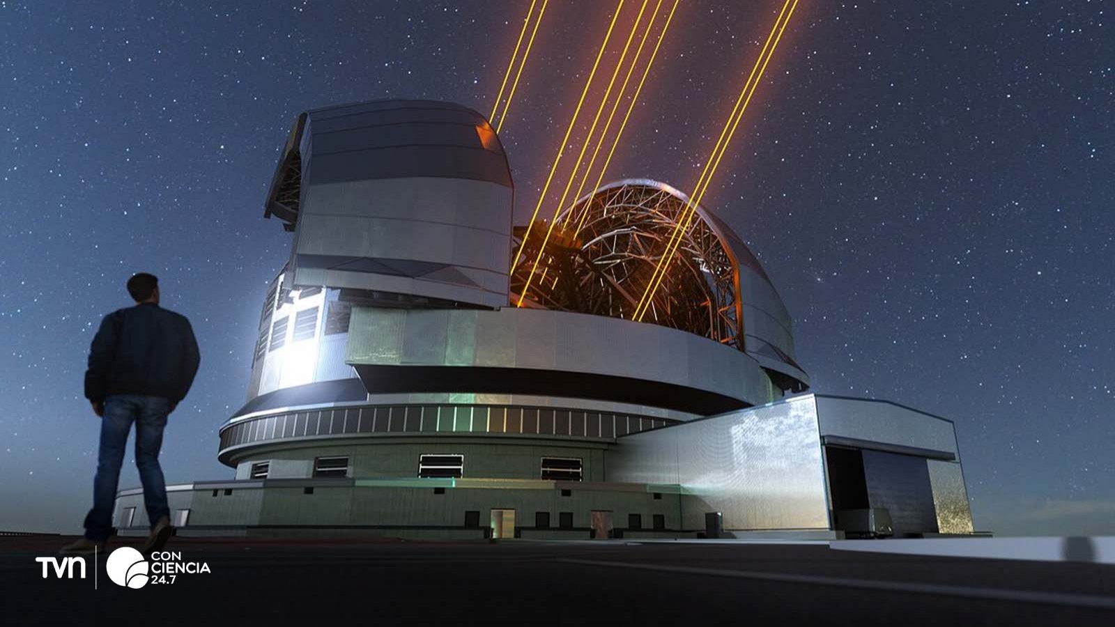 El futuro Extremely Large Telescope (ELT) en el desierto de Atacama, Chile, destacando sus avances tecnológicos.