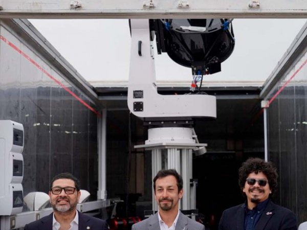 Estación óptica terrestre del Centro Astronómico Seetrue en el Campus Curauma de la PUCV.