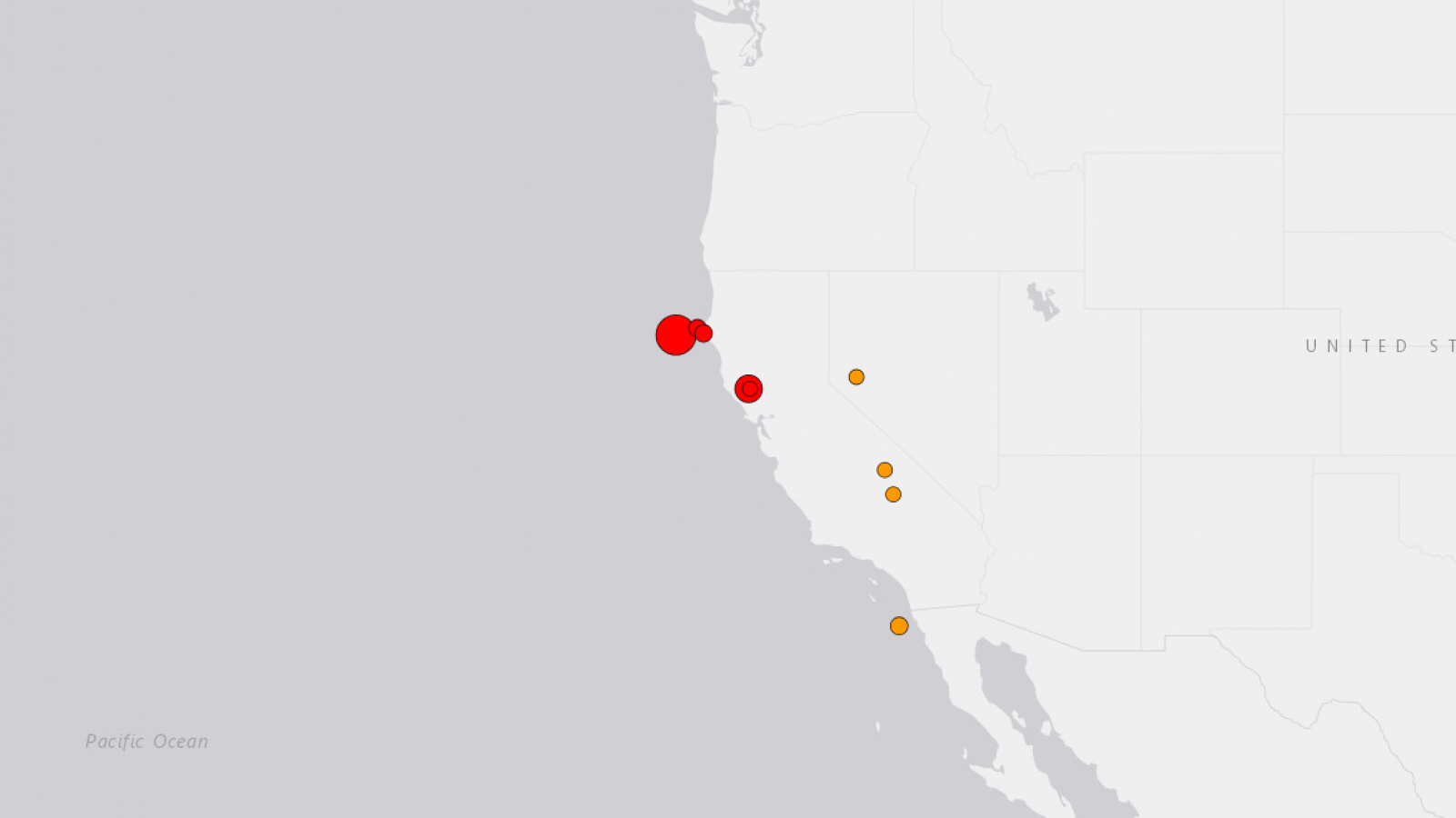 Sismo con tsunami frente a California