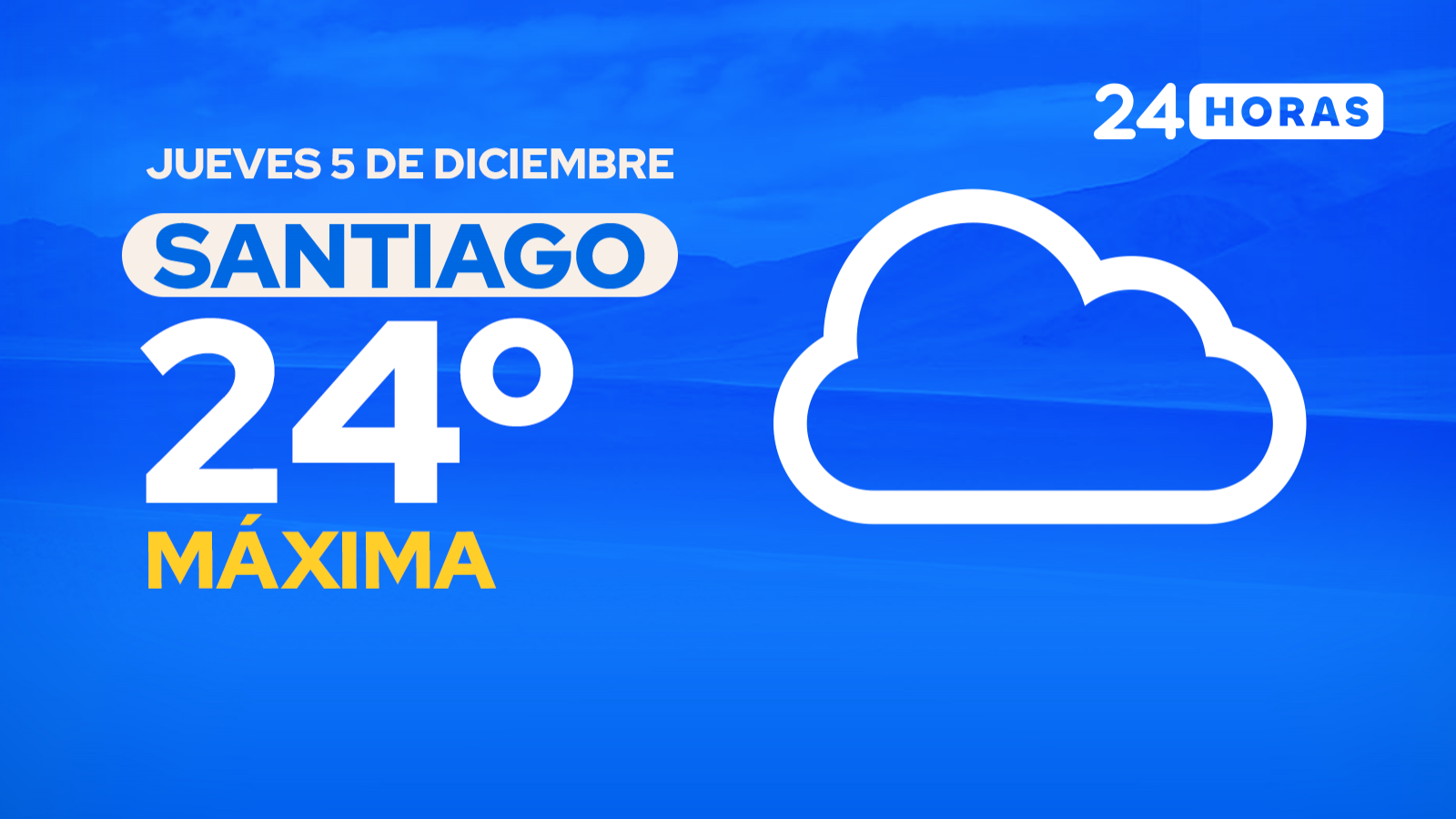 El tiempo en Santiago: jueves 5 de diciembre de 2024