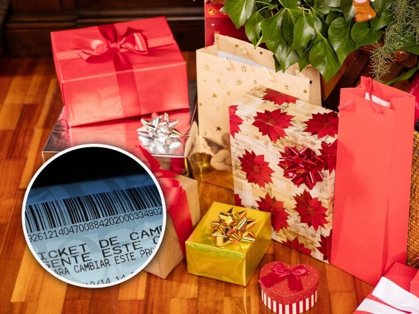 Ticket de cambio. Regalos de Navidad 2024.