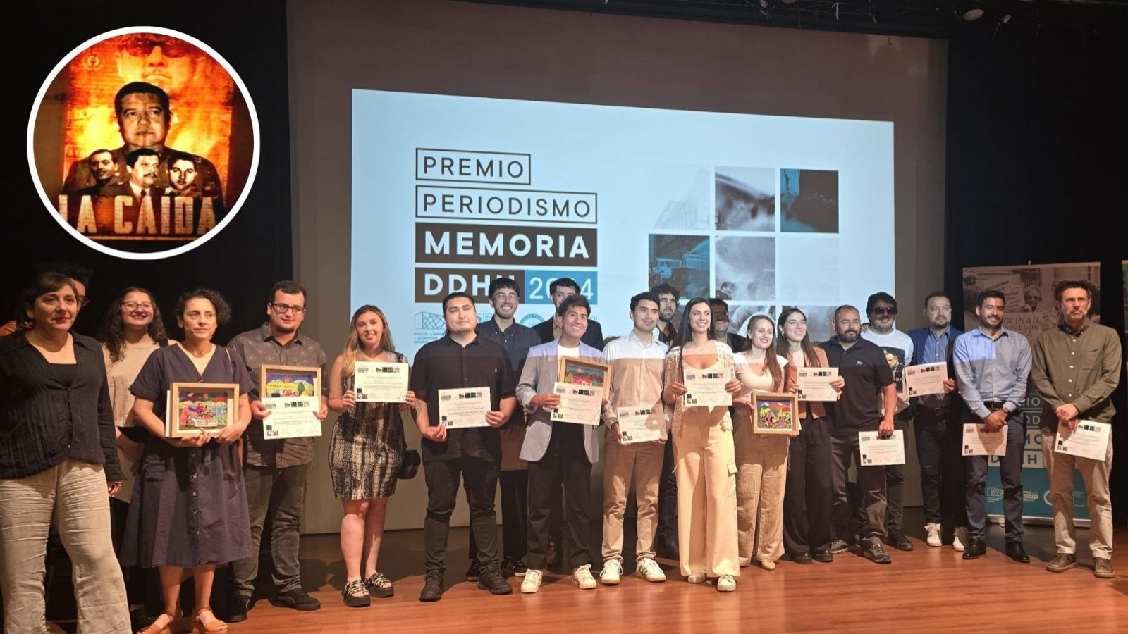 Equipo TVN premios Memoria y DDHH