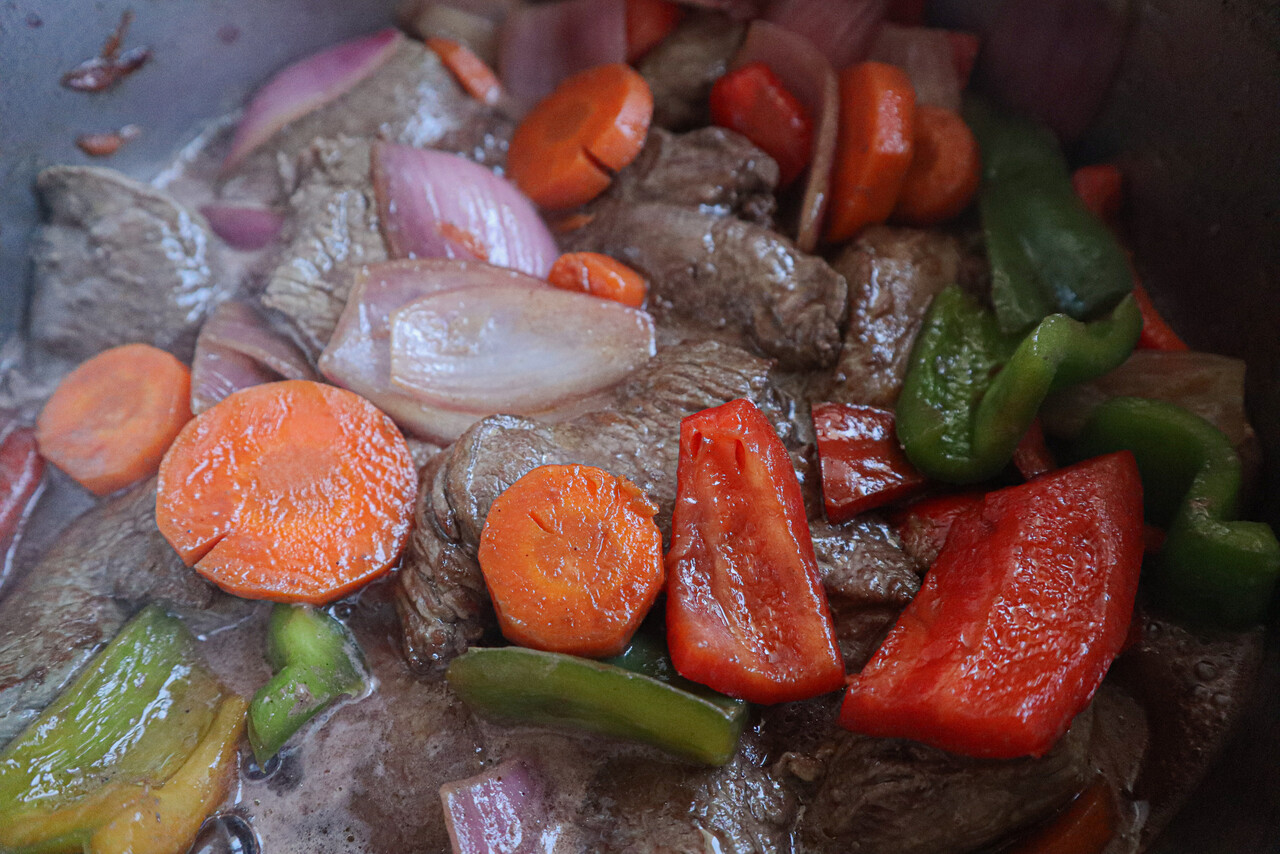 Carne para cena de Navidad