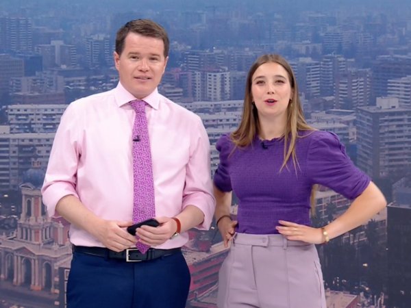 Davor Gjuranovic y Agustina Álvarez en 24 Horas Tu Mañana.