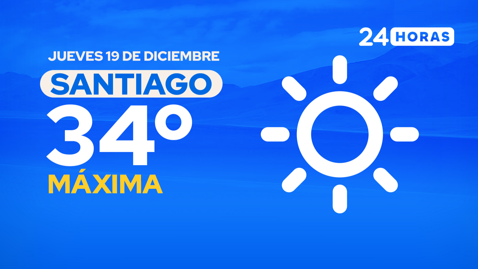 El tiempo en Santiago: jueves 19 de diciembre de 2024