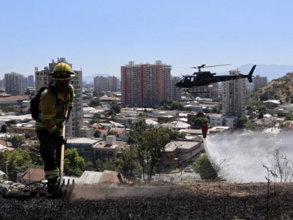 Incendio en parque metropolitano