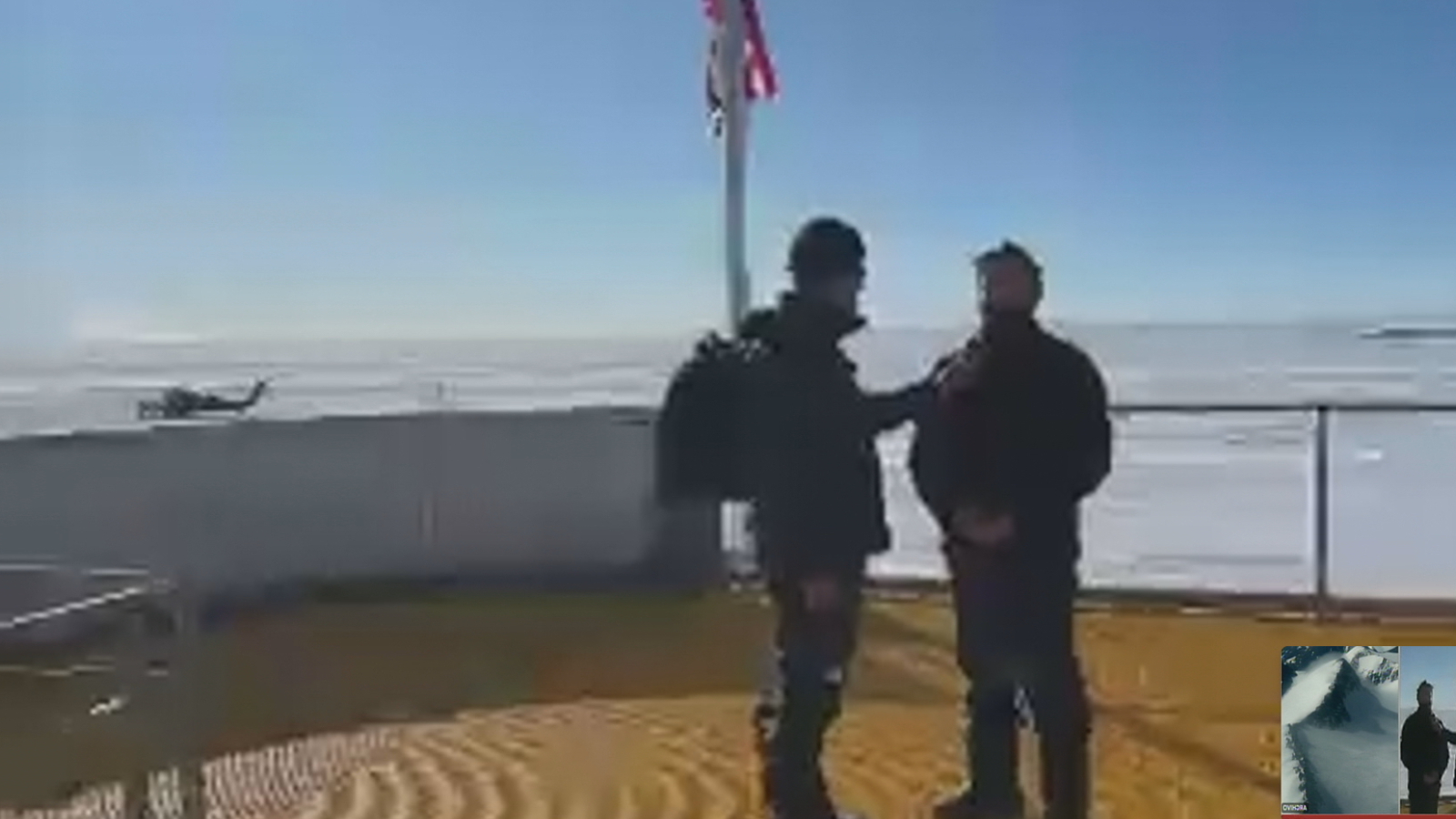 Presidente Borc en la Antártica