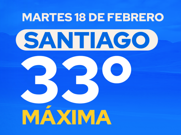 El tiempo en Santiago: martes 18 de febrero de 2025