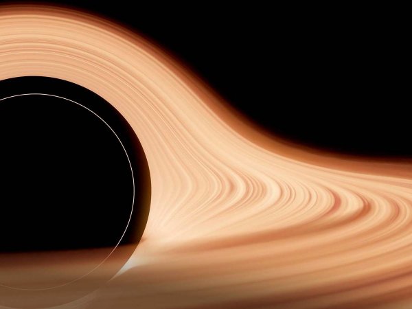 Fotos referenciales de agujeros negros.