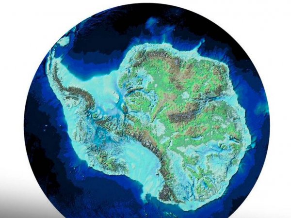 Mapa detallado de la Antártica sin hielo revelado por la investigación internacional Bedmap3.