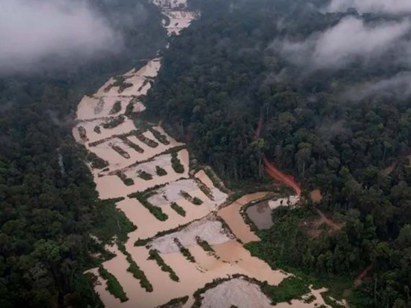 Vista aérea del Pantanal brasileño afectado por sequía extrema y reducción significativa de su superficie de agua en 2024.