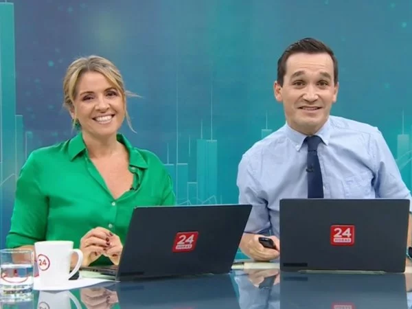 Monserrat Álvarez y Andrés Vial en 24 Horas al Día