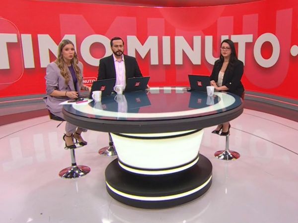 Agustina Álvarez y Rafael Venegas en 24 Horas Tu Mañana.