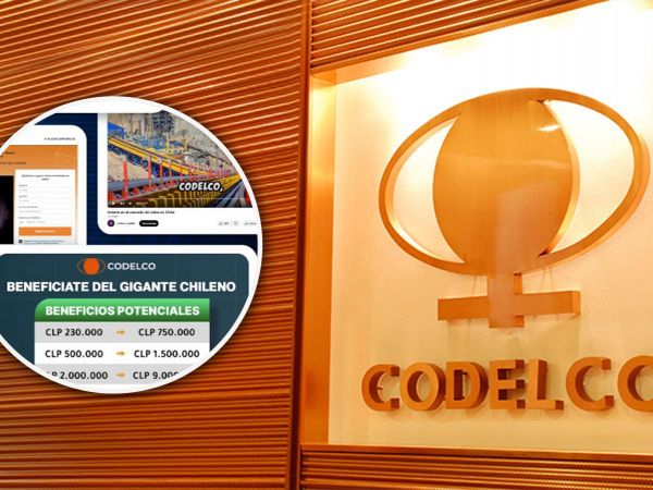 Codelco alerta por estafa