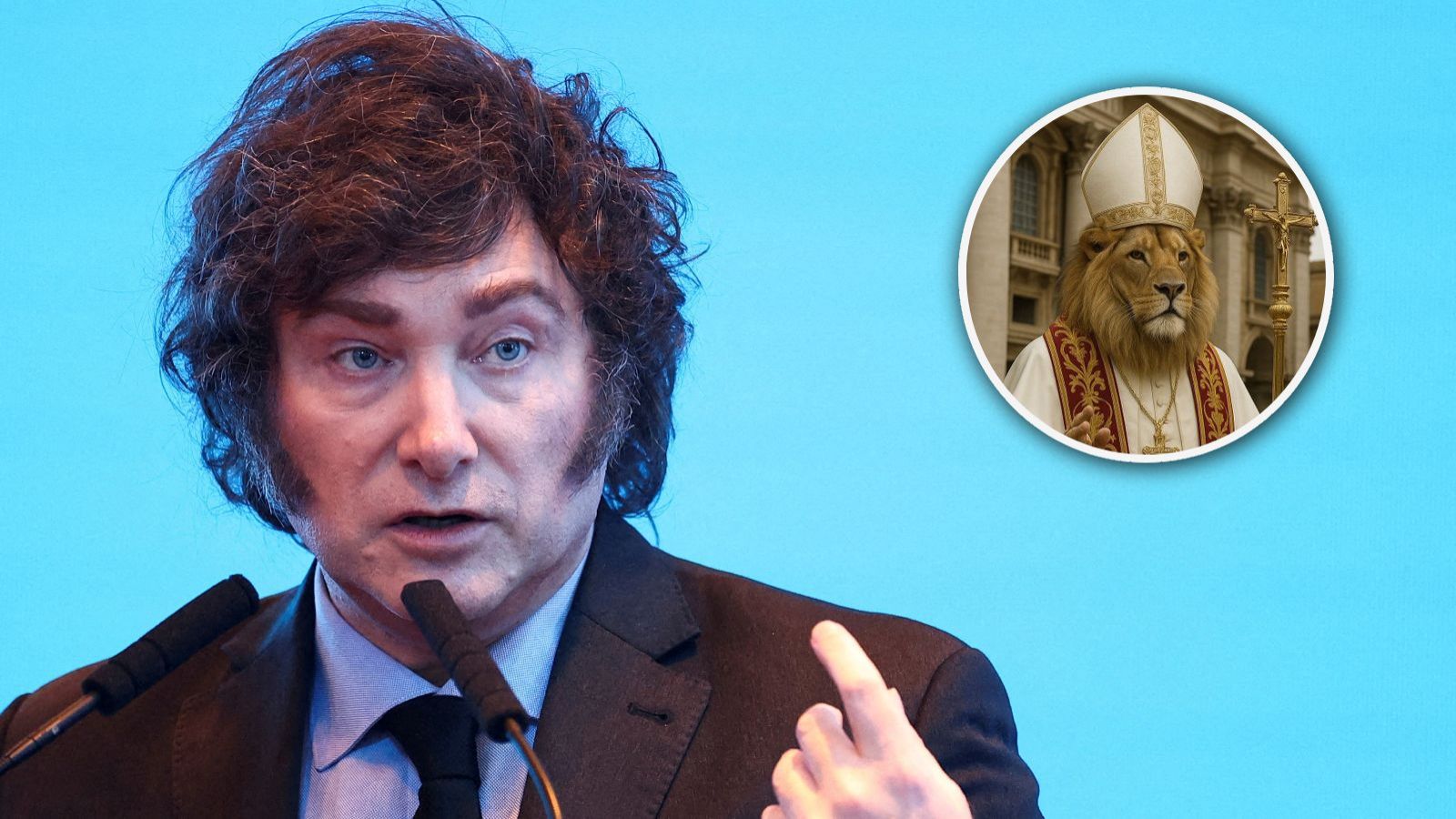 Javier Milei y nuevo papa