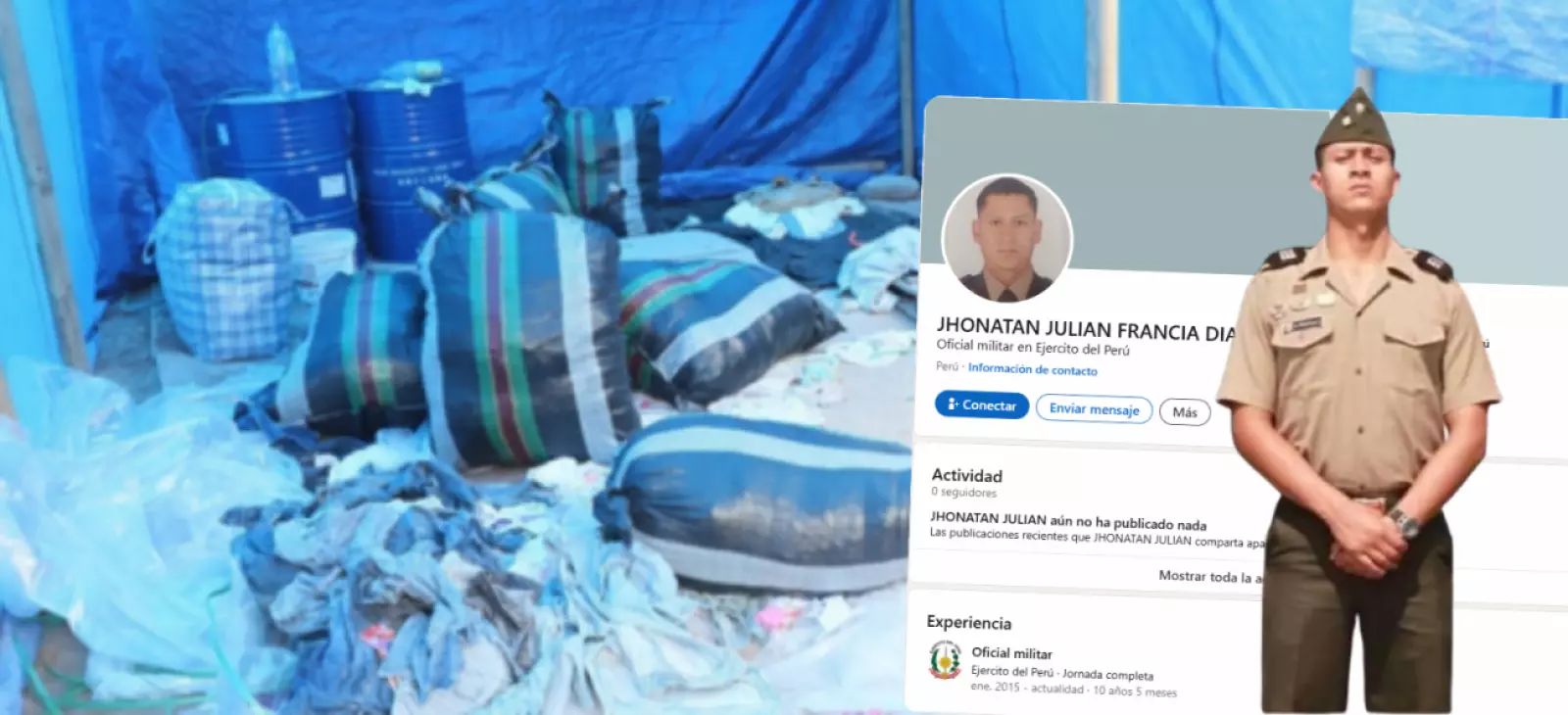 Detienen a oficial del Ejército de Perú indagado en Chile por red de tráfico para fabricar cocaína