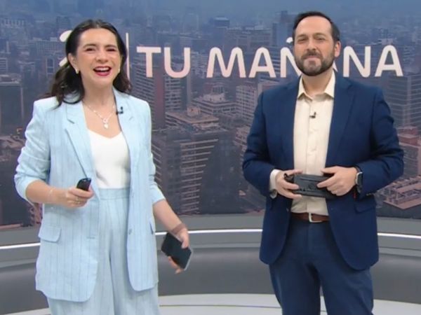 Valentina Reyes y Rafael Venegas en 24 Horas Tu Mañana.