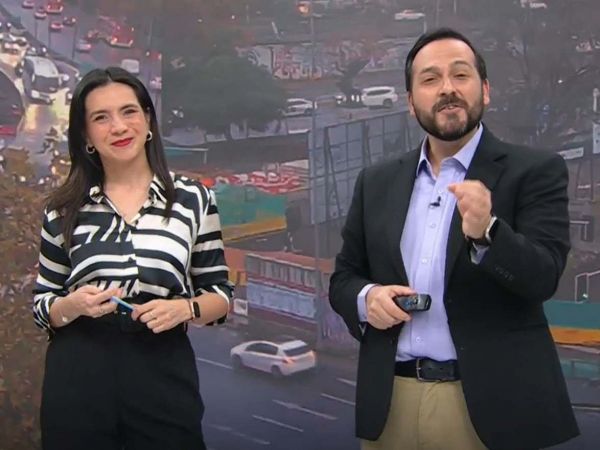Valentina Reyes y Rafael Venegas en 24 Horas Tu Mañana.