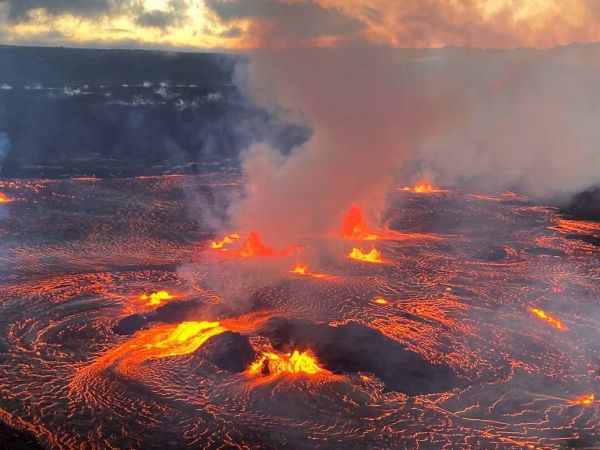 Volcán Kilauea en erupción, Hawái.