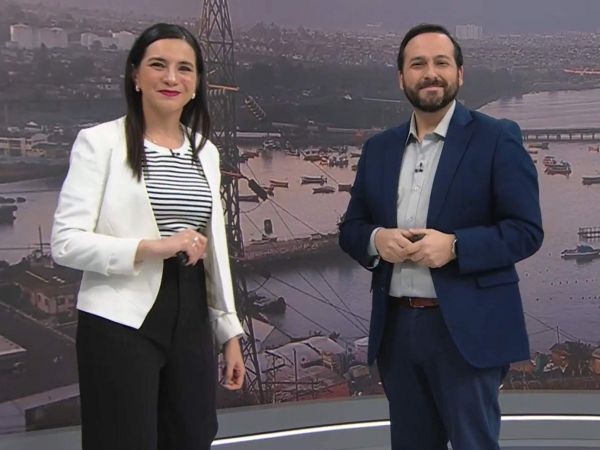 Valentina Reyes y Rafael Venegas en 24 Horas Tu Mañana.