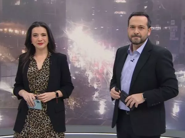Valentina Reyes y Rafael Venegas en 24 Horas Tu Mañana.