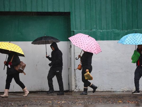 Lluvia en Santiago