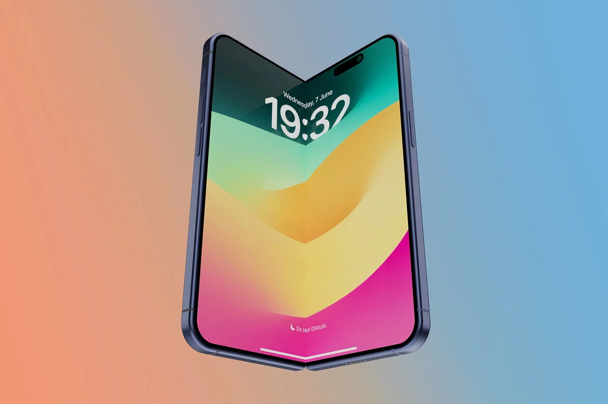 iPhone plegable con un diseño tipo libro