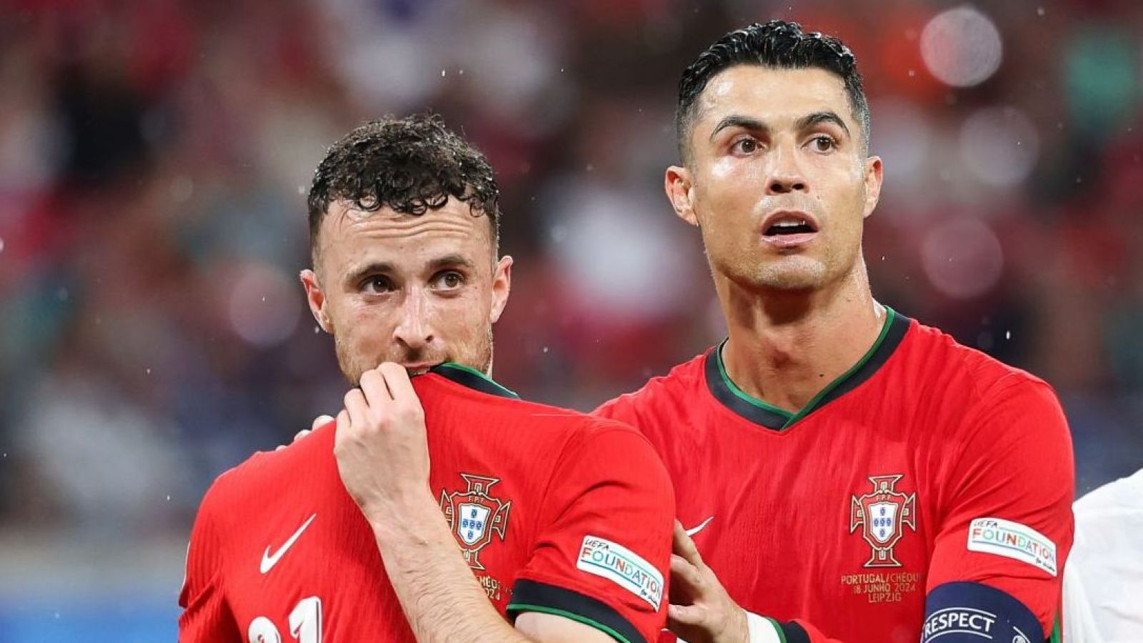Cristiano Ronaldo y Diogo Jota eran compañeros en la selección de Portugal