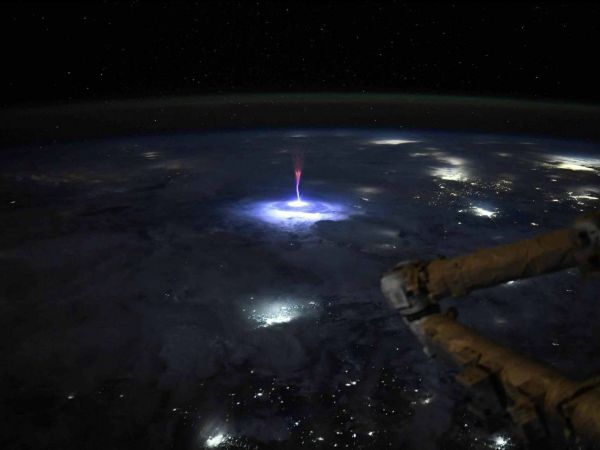 Sprite capturado por astronauta de la NASA