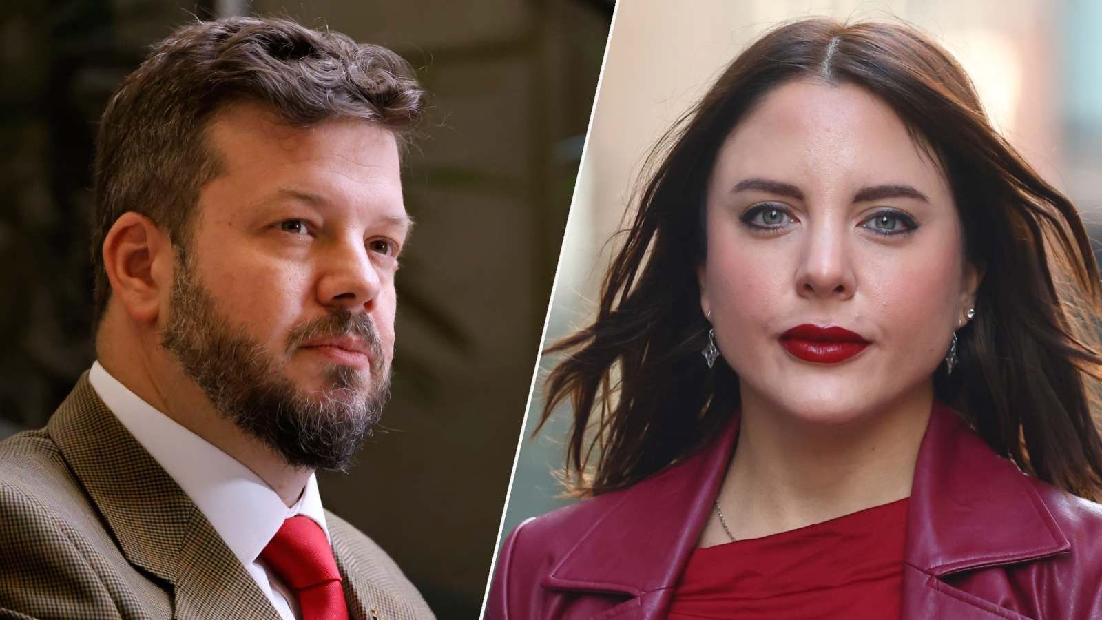 Johannes Kaiser y Camila Musante