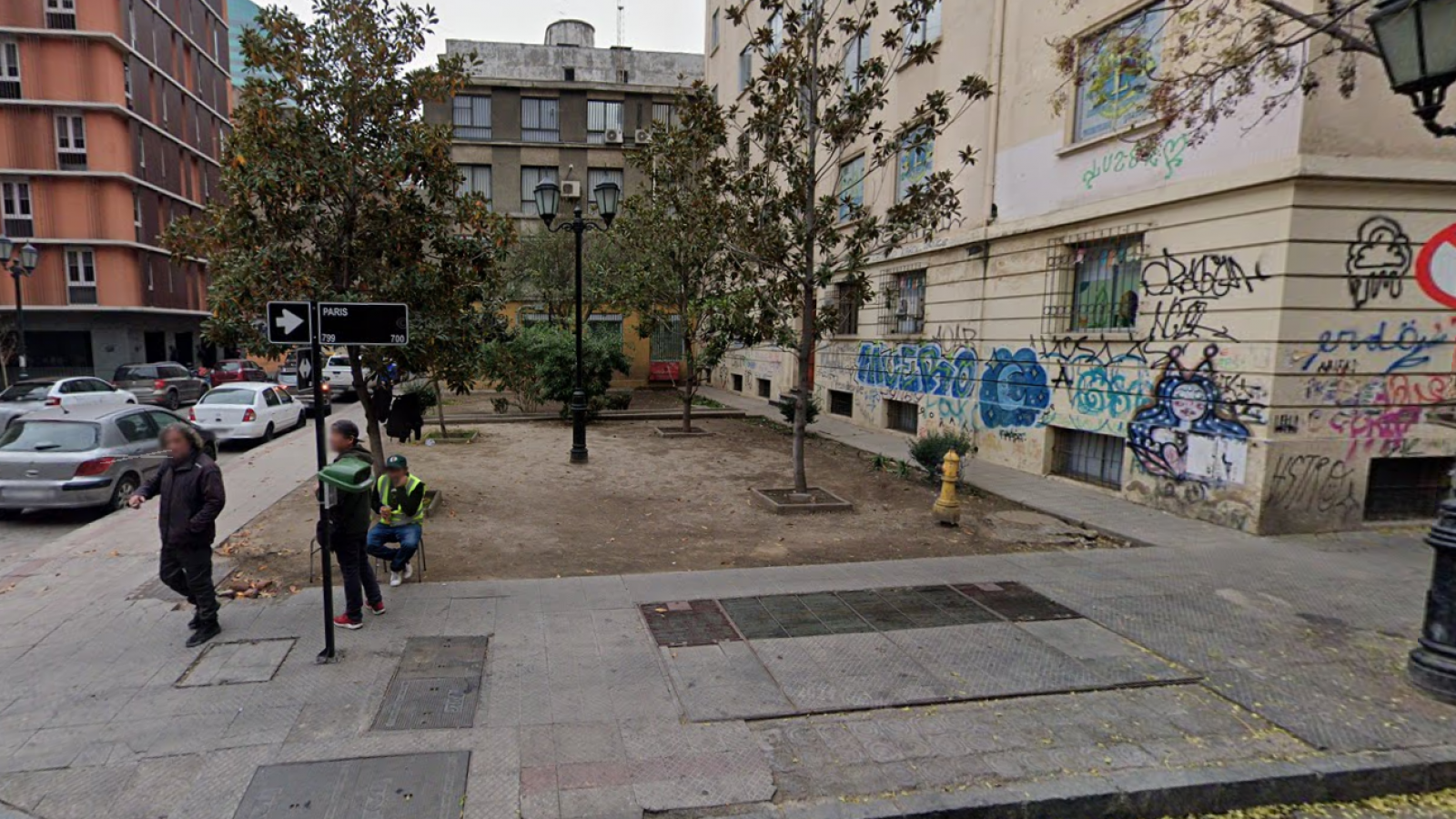 Sector de Presidente Juan Antonio Ríos con calle París. 
