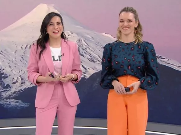 Valentina Reyes y Carla Zunino en 24 Horas Tu Mañana.