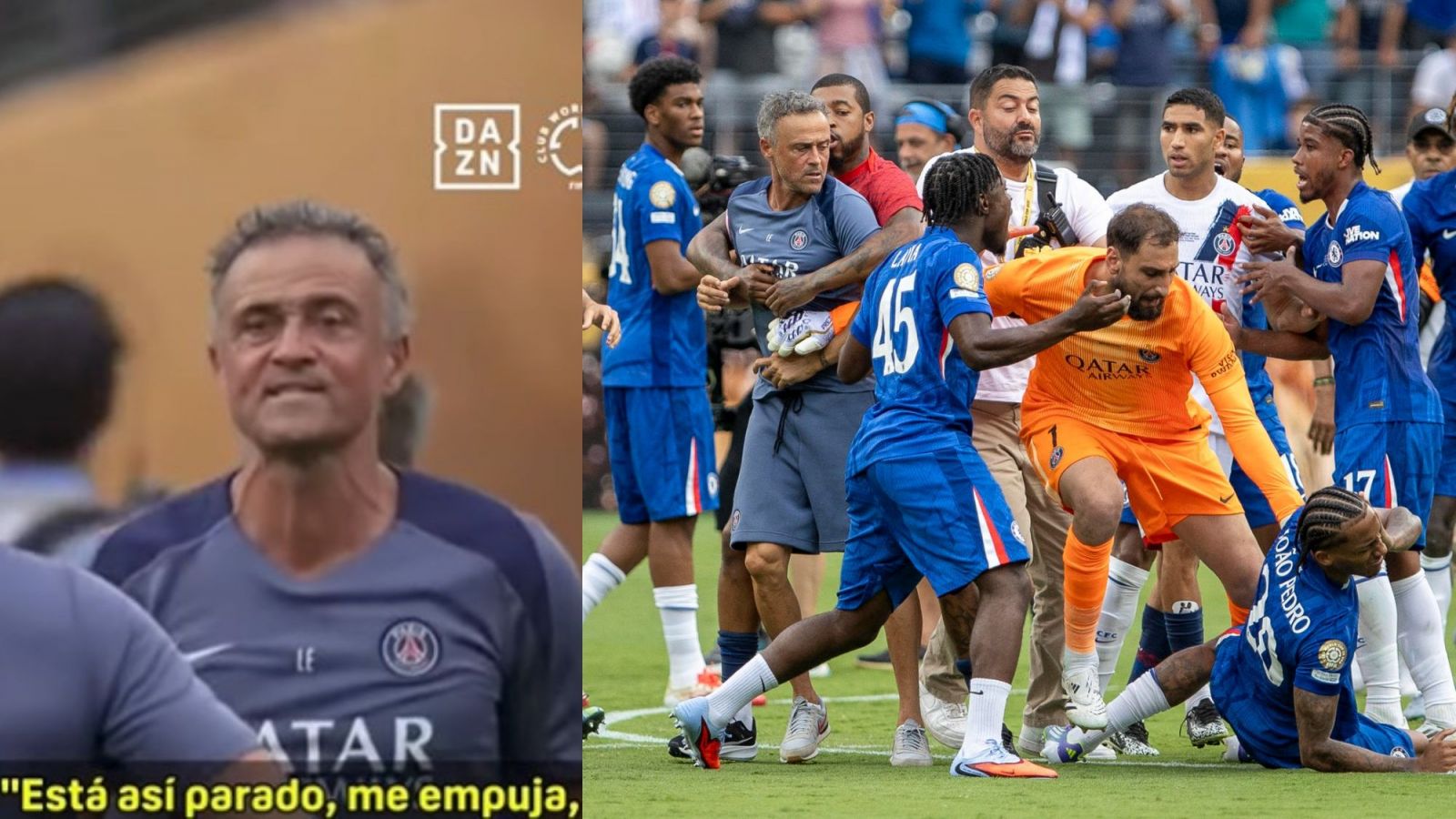 Luis Enrique agredió a Joao Pedro en la final del Mundial de Clubes