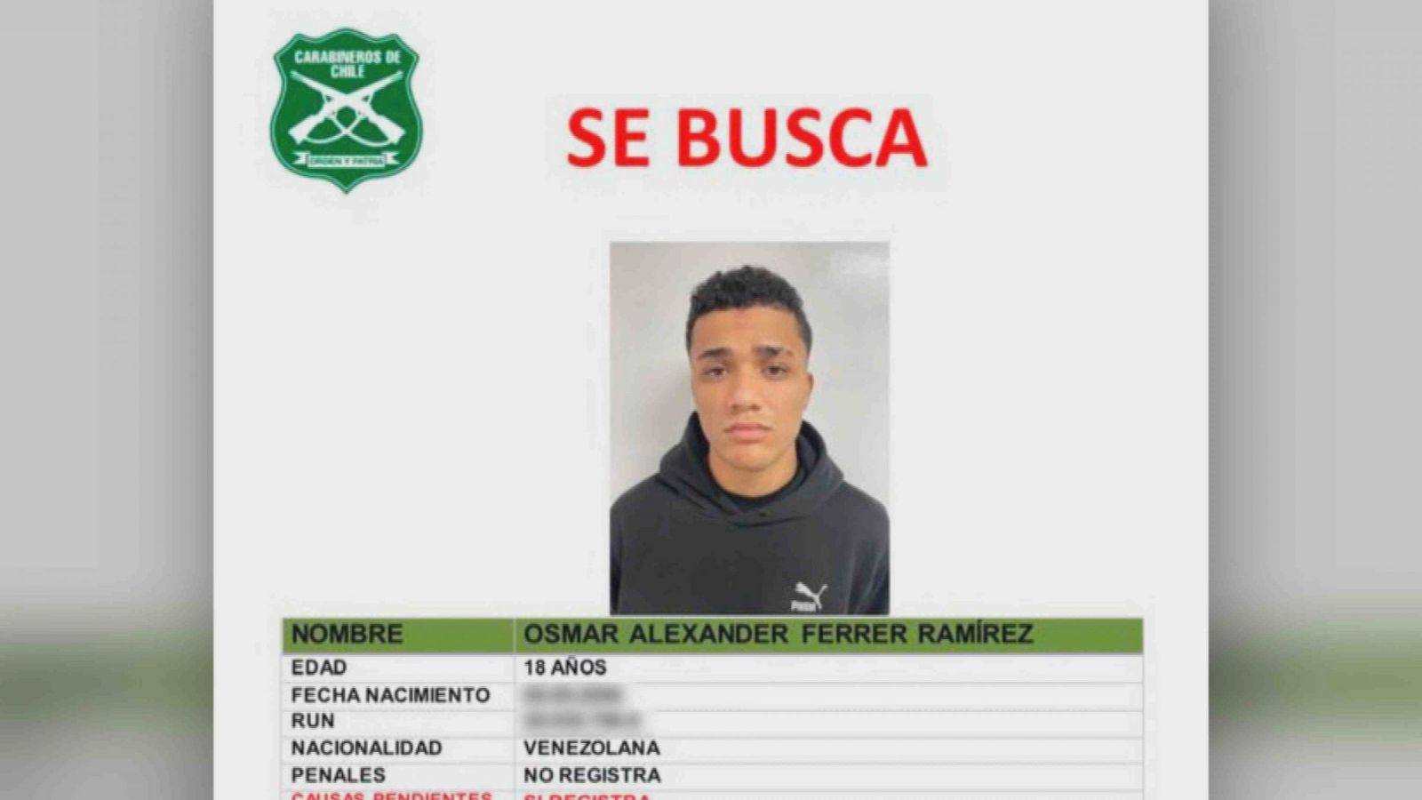 El sicario Osmar Ferrer